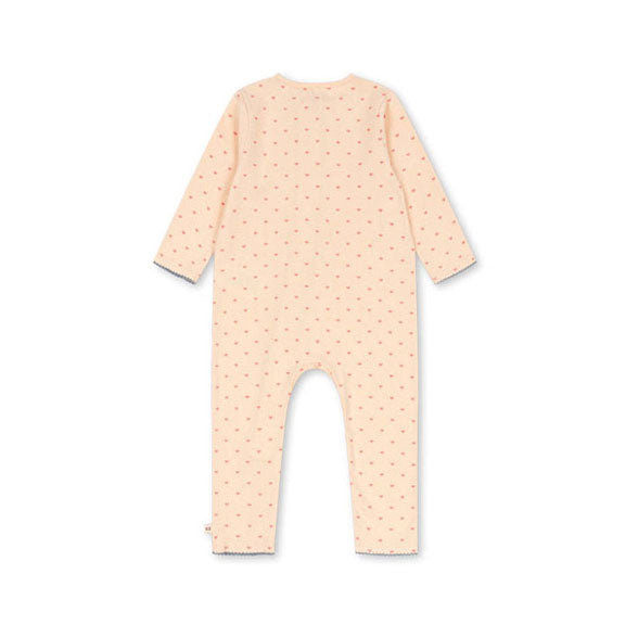 Konges Slojd  Teddy Coeur Basic Zip Onesie