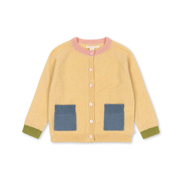 Konges Slojd  Yellow Colletti Cardigan