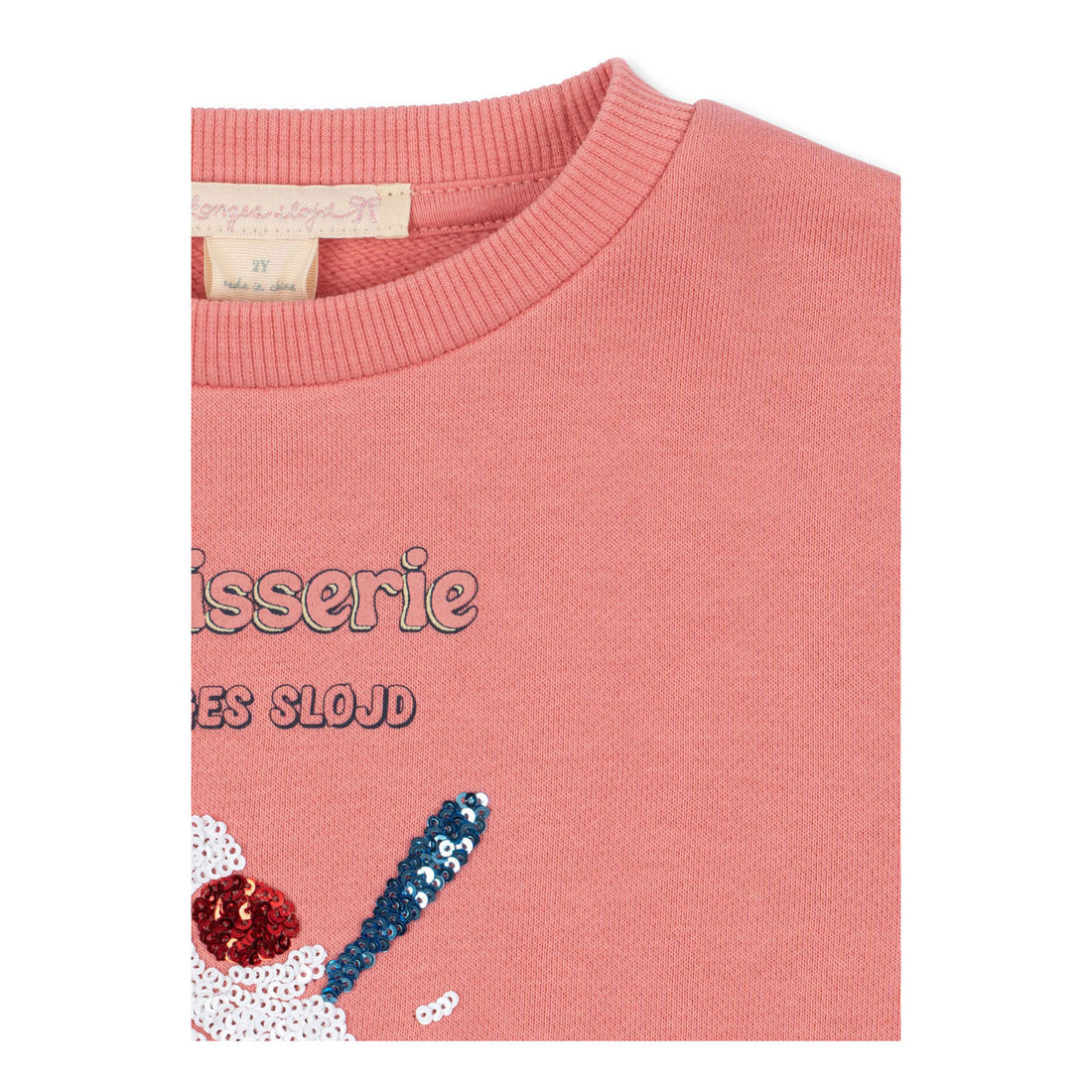 Konges Slojd  Peach Blossom Lou Sequin Sweatshirt