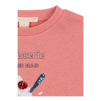 Konges Slojd  Peach Blossom Lou Sequin Sweatshirt
