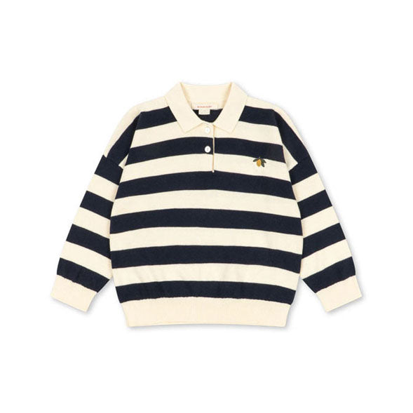 Konges Slojd  Navy Stripe Manis Polo