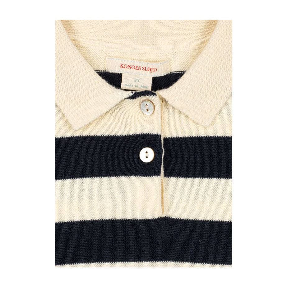 Konges Slojd  Navy Stripe Manis Polo