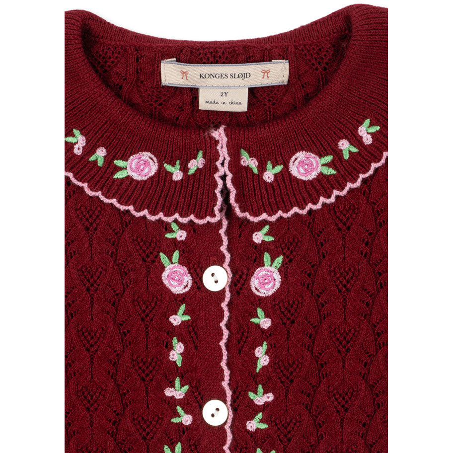 Konges Slojd  Pomegranate Rosier Cardigan