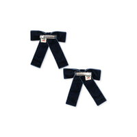 Konges Slojd  Navy 2 Pack Juliette Bow Hair Clip