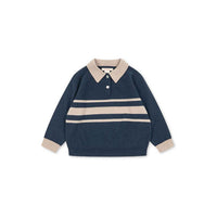 Konges Slojd  Dark Blue Stripe Basi Polo