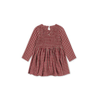 Konges Slojd  Brick Check Elin Smock Dress