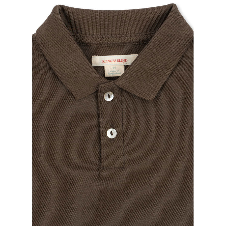 Konges Slojd  Slate Black Florian Polo