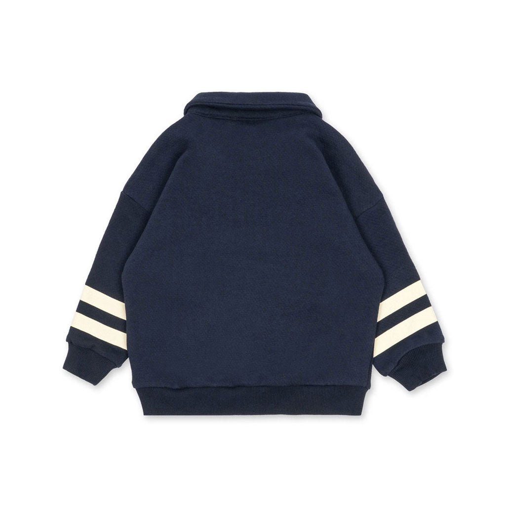 Konges Slojd  Navy Loupy Half Zip Polo