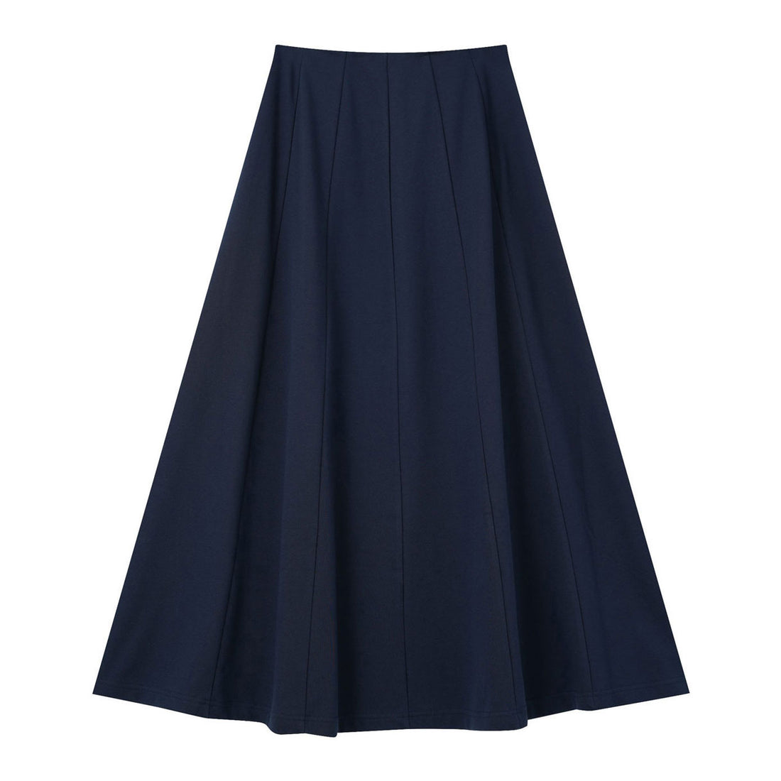 Coco Blanc Navy Jersey Paneled Skirt