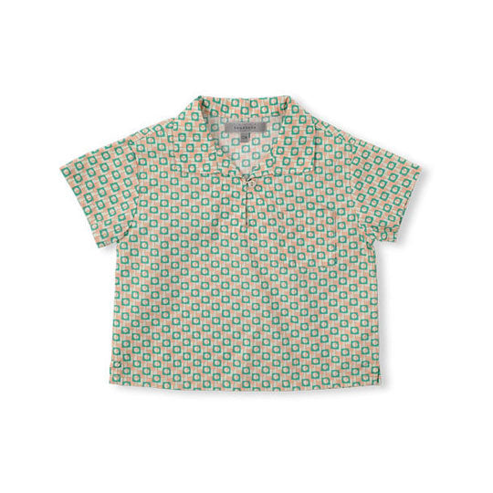 Bene Bene Peach Fuzz Baby Block Half Shirt