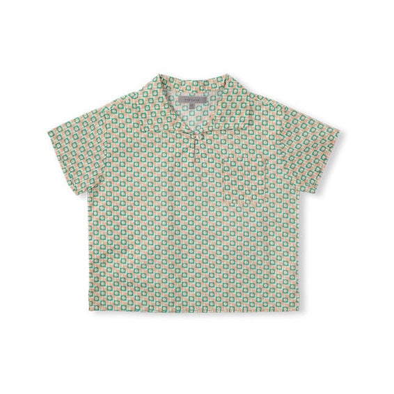 Bene Bene Peach Fuzz Block Half Shirt