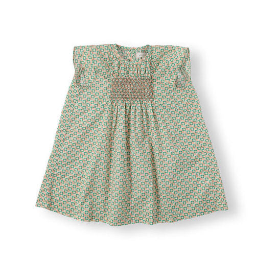 Bene Bene Peach Fuzz Block Smocking Dress