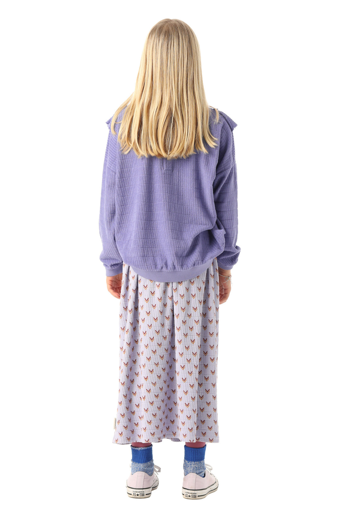 Piupiuchick Purple Frills Terry Sweatshirt