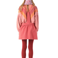 Piupiuchick Strawberry Checkered Strap Skirt