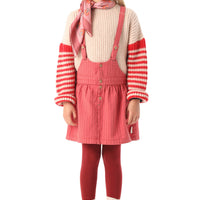 Piupiuchick Strawberry Checkered Strap Skirt
