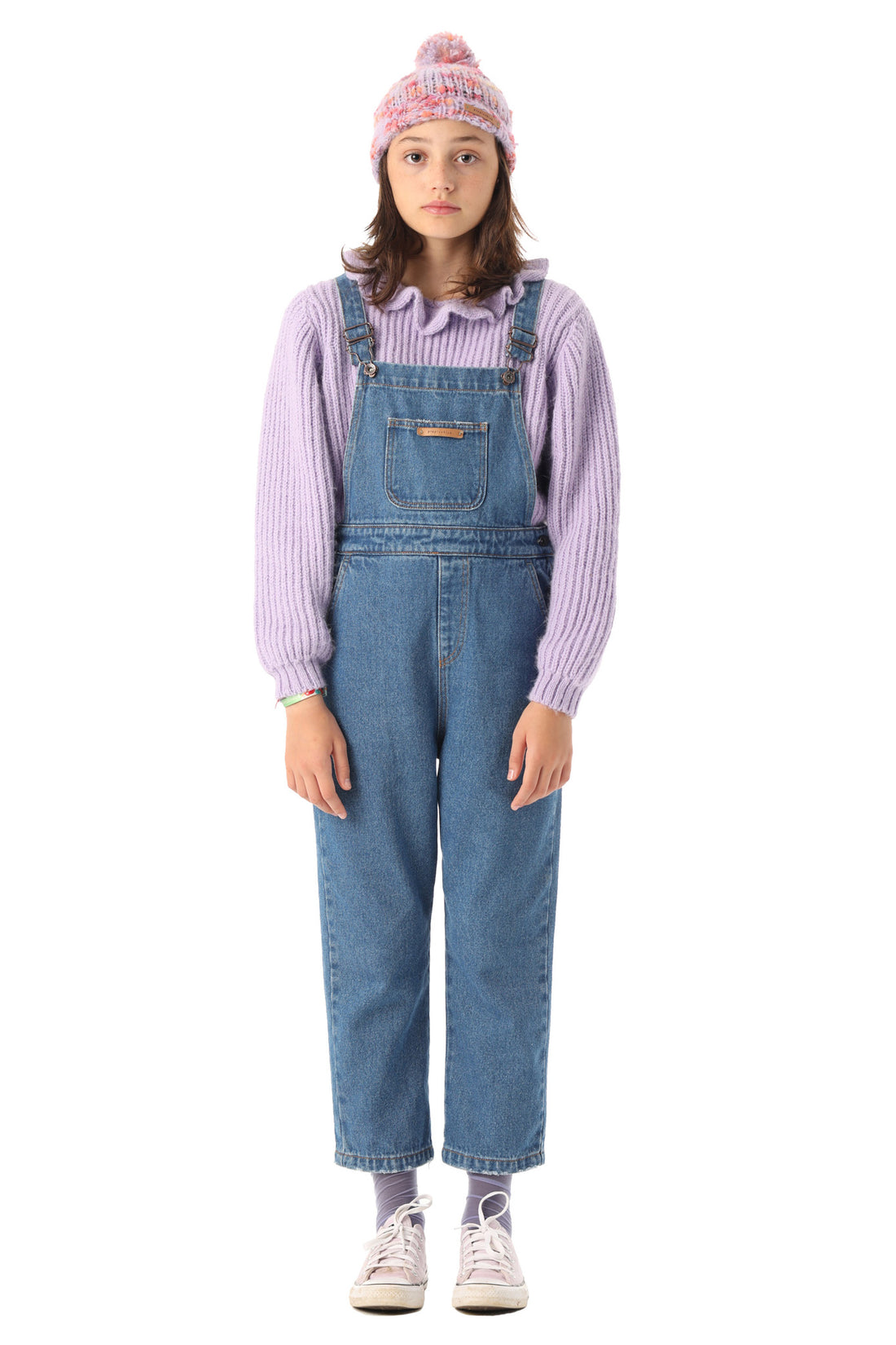 Piupiuchick Washed Light Blue Corduroy Dungarees