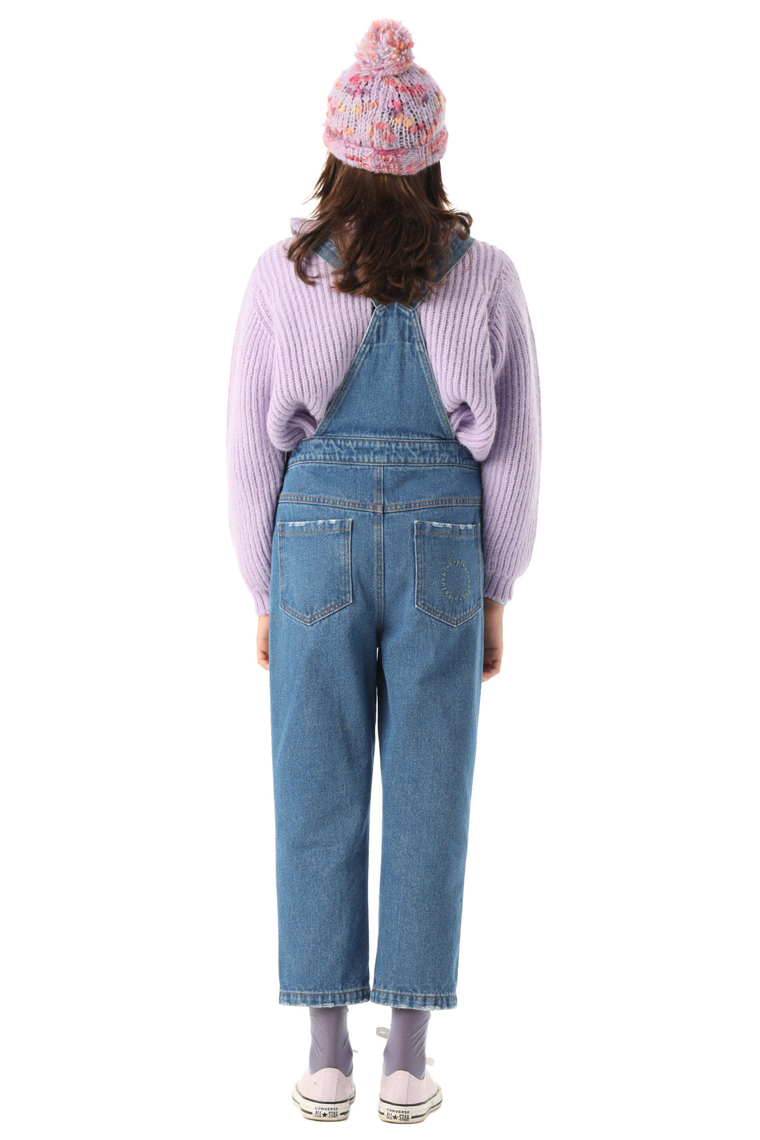 Piupiuchick Washed Light Blue Corduroy Dungarees
