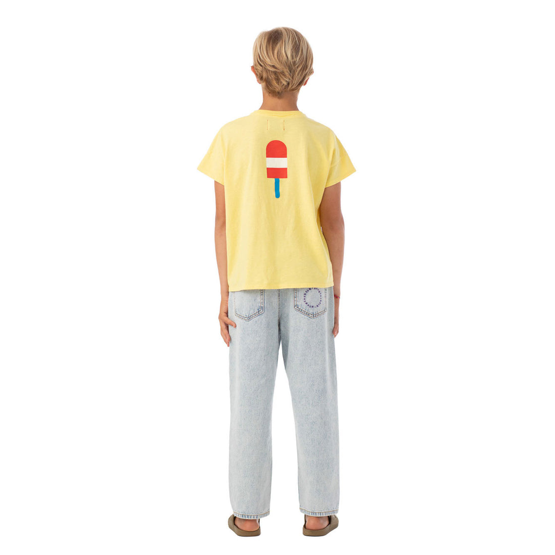 Piupiuchick Yellow Ice Cream Print Tee