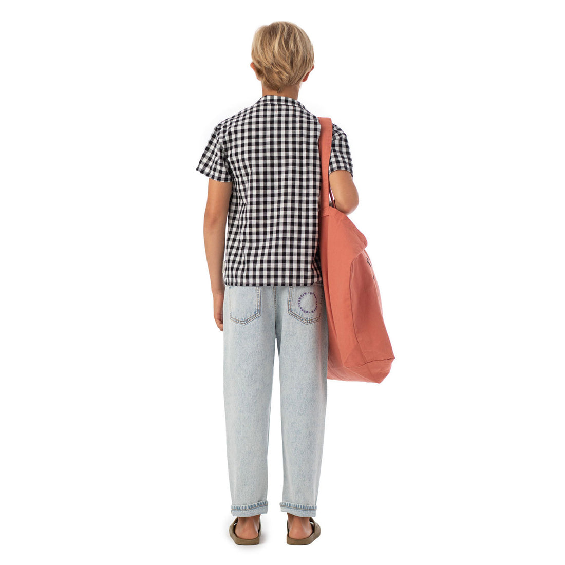 Piupiuchick Black/ White Checkered Hawaiian Shirt