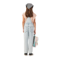 Piupiuchick Washed Blue Denim Baby Dungarees