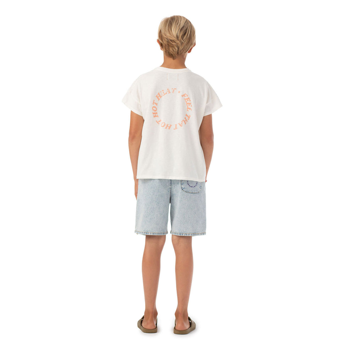 Piupiuchick Ecru Heart Print Tee