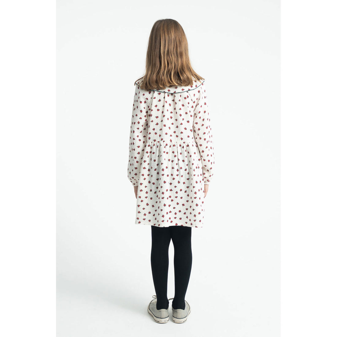 Piupiuchick Ecru Little Flowers Short Dress