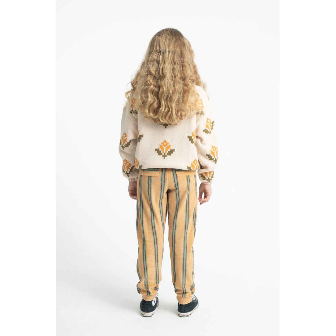 Piupiuchick Ecru Flowers Jacquard Sweater