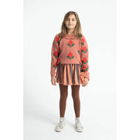 Piupiuchick Pink Flowers Jacquard Sweater