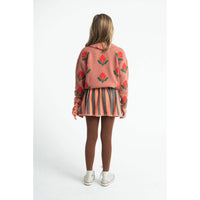 Piupiuchick Pink Flowers Jacquard Sweater