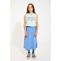 Piupiuchick Blue Feelin Alive Print Top