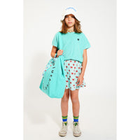 Piupiuchick Blue W/ Red Bows Short Skirt