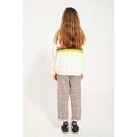 Piupiuchick Ecru Multicolor Stripes Print Sweatshirt