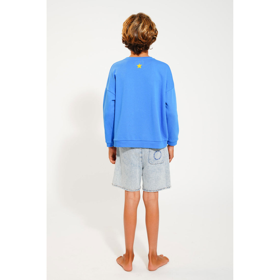 Piupiuchick Blue Fantastic Print Sweatshirt