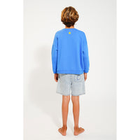 Piupiuchick Blue Fantastic Print Sweatshirt