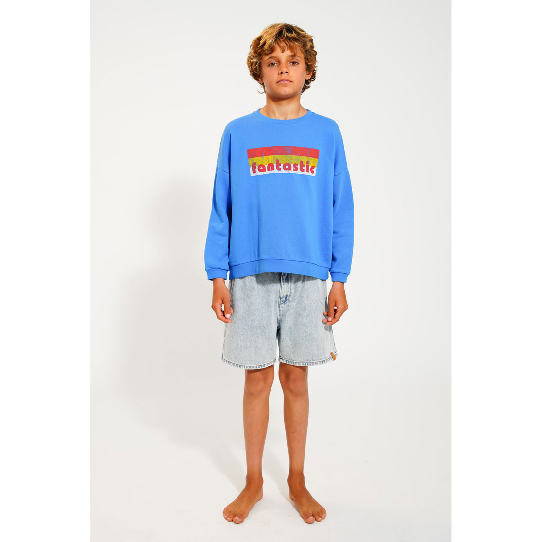 Piupiuchick Blue Fantastic Print Sweatshirt