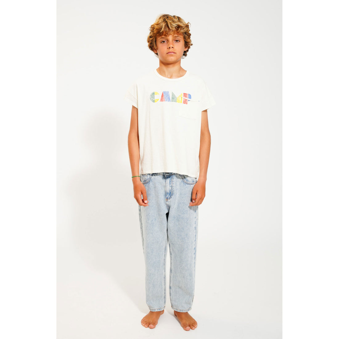 Piupiuchick Ecru Camp Print Tee