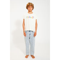 Piupiuchick Ecru Camp Print Tee