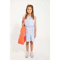 Piupiuchick Light Blue Soft Denim Short Dress