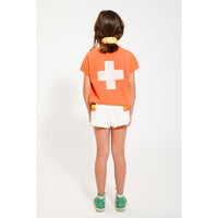 Piupiuchick Ecru Multicolor Stripes Shorts