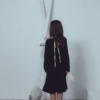 Unlabel Black/Vanilla Pleated Dress
