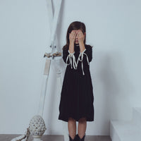 Unlabel Black/Vanilla Pleated Dress