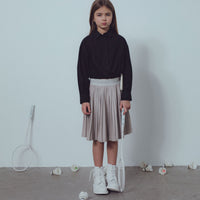 Unlabel Taupe Plise Skirt