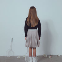 Unlabel Taupe Plise Skirt