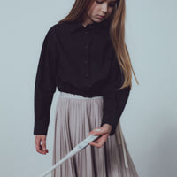 Unlabel Taupe Plise Skirt