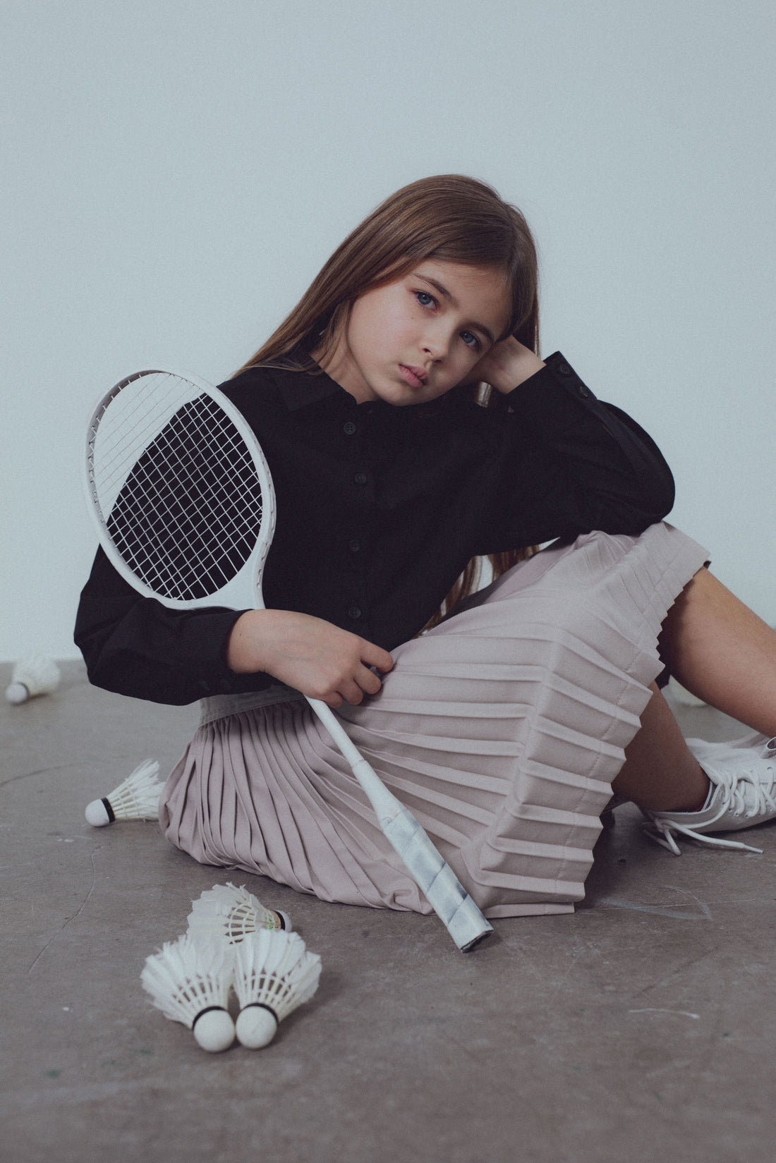 Unlabel Taupe Plise Skirt