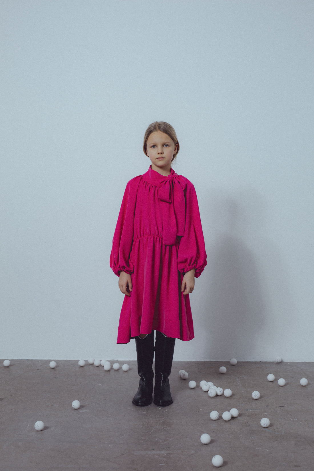 Unlabel Fuchsia Bow Dress