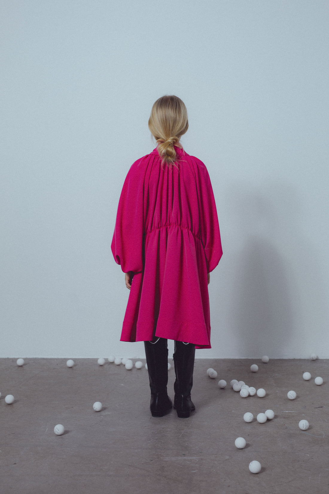 Unlabel Fuchsia Bow Dress