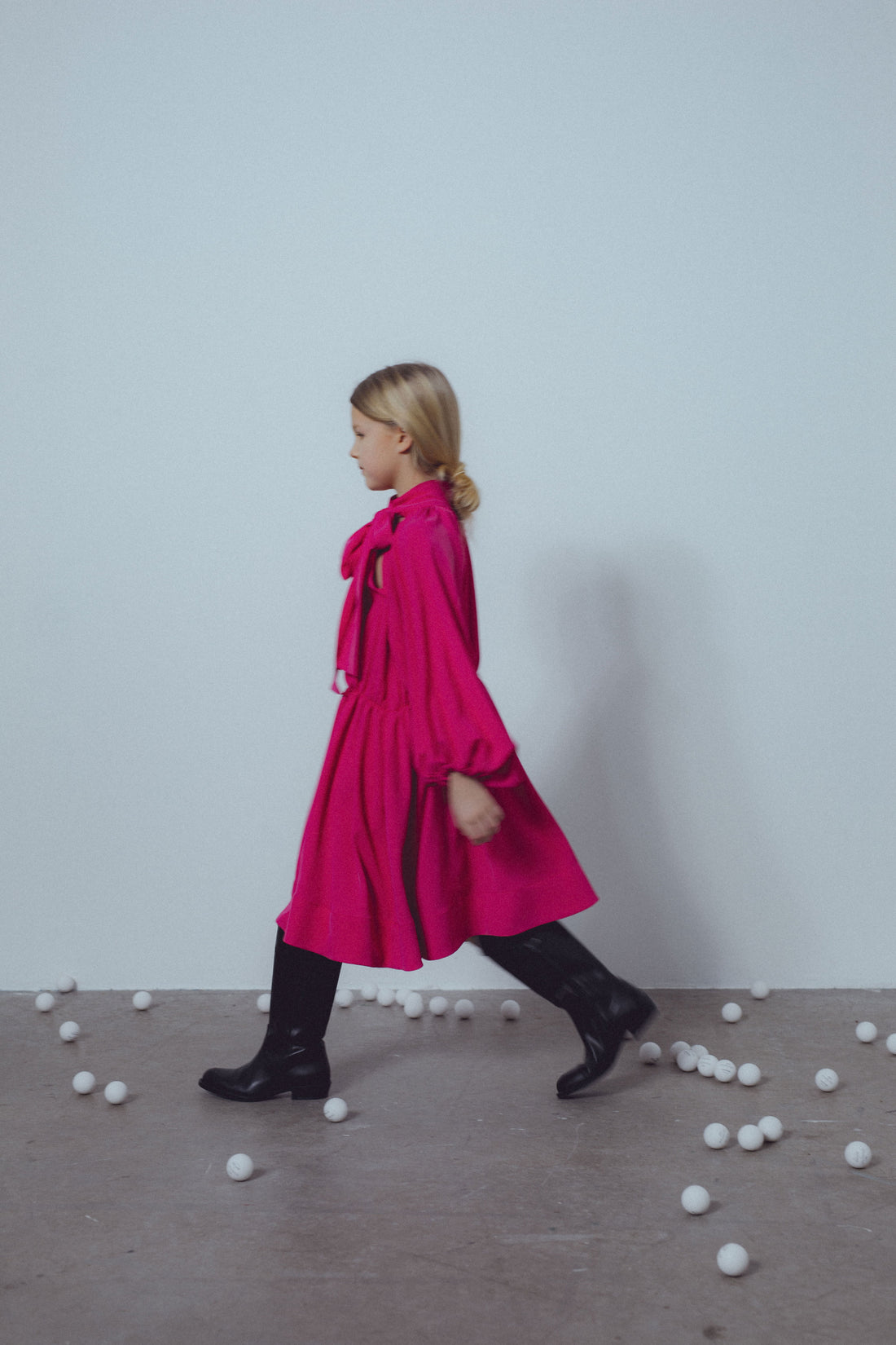 Unlabel Fuchsia Bow Dress
