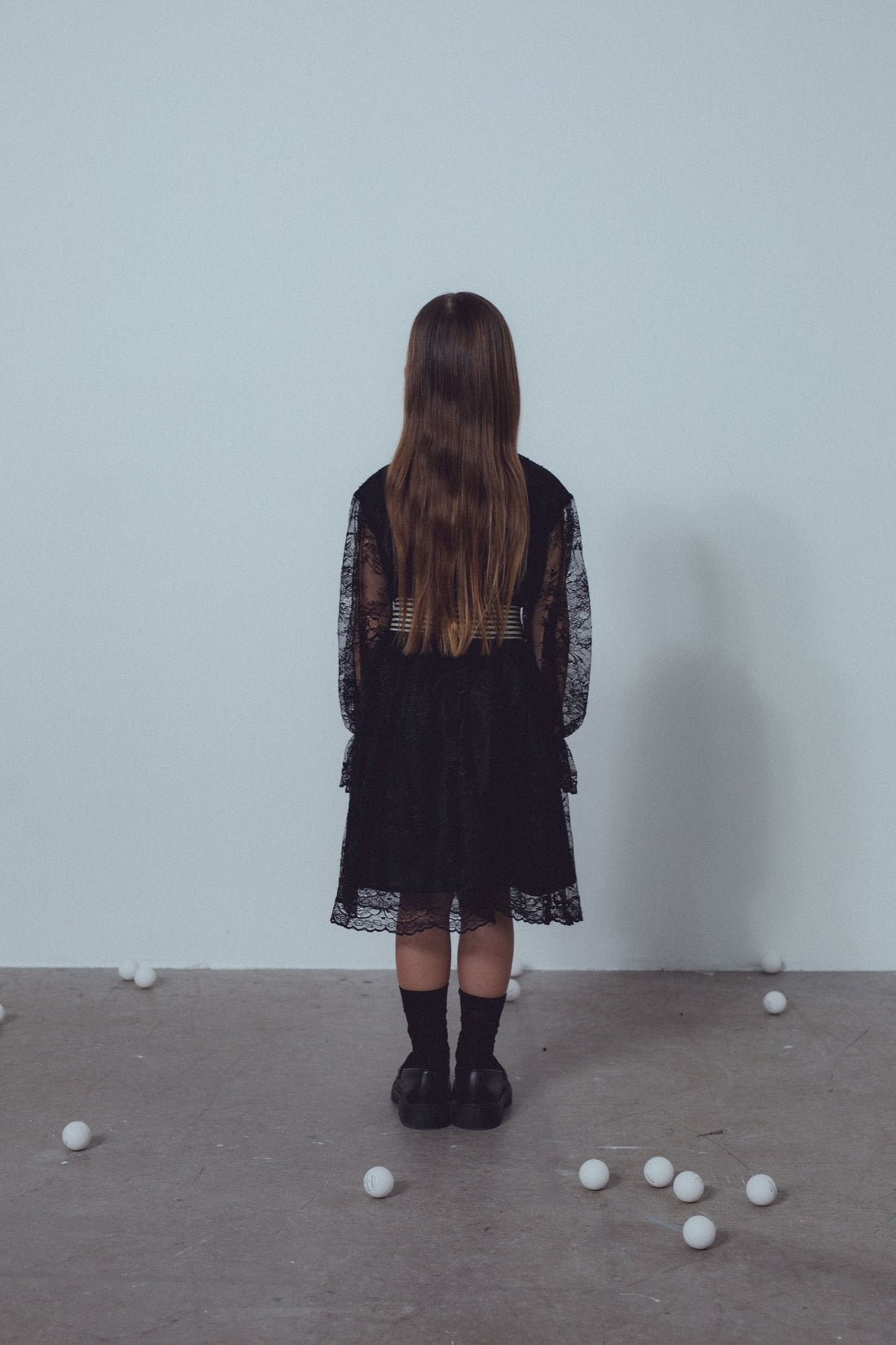 Unlabel Black Net Mesh Dress