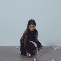 Unlabel Black Net Mesh Dress